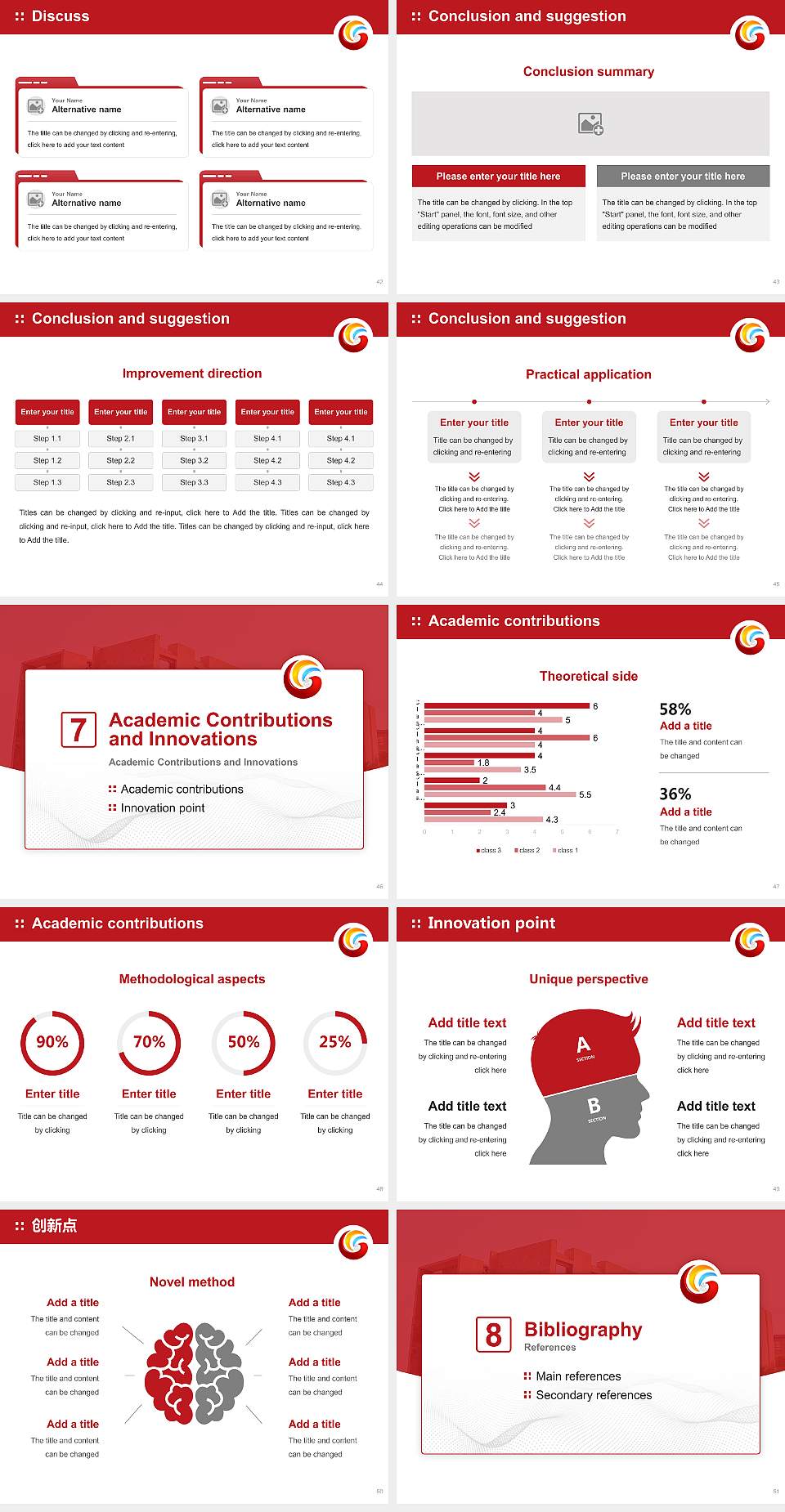 Galgotias University Graduation Thesis Defense PPT Template4:3 ratio PPT effect preview image6
