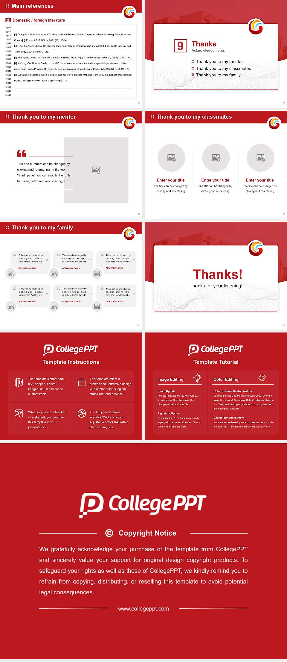 Galgotias University Graduation Thesis Defense PPT Template4:3 ratio PPT effect preview image7