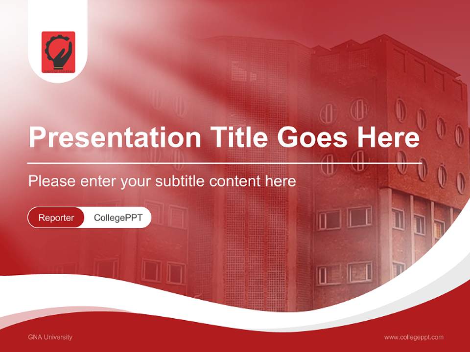 GNA University Lecture Sharing and Networking Event PPT Template4:3 ratio PPT effect preview image4
