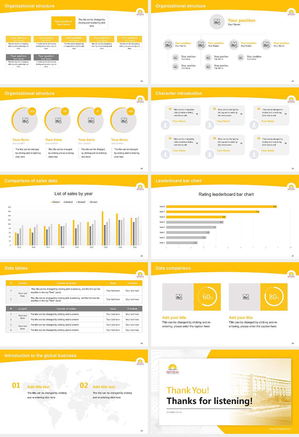 Geetanjali University Academic Presentation/Research Findings Report PPT Template16:9 ratio PPT effect preview image4