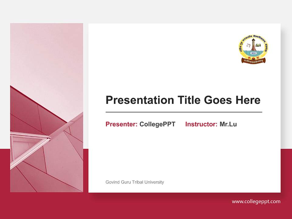Govind Guru Tribal University General Purpose PPT Template4:3 ratio PPT effect preview image6