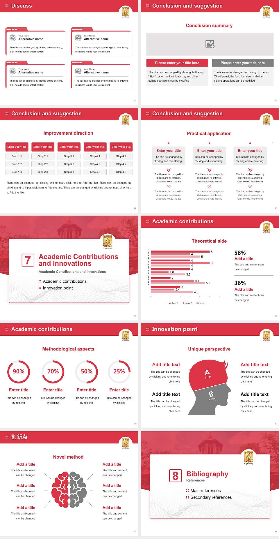 Deccan College of Post-Graduate & Research Institute Graduation Thesis Defense PPT Template4:3 ratio PPT effect preview image6