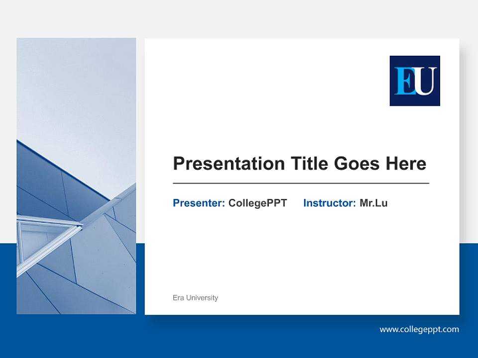 Era University General Purpose PPT Template4:3 ratio PPT effect preview image6