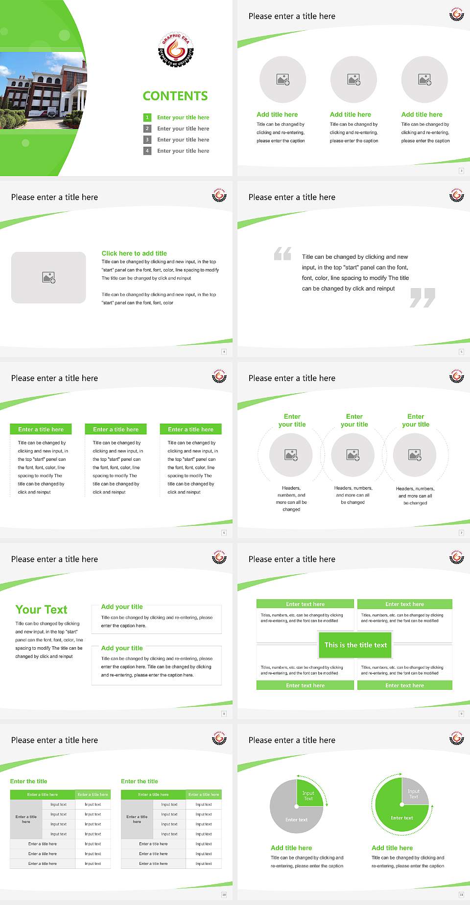 Graphic Era Course/Courseware Creation PPT Template4:3 ratio PPT effect preview image2