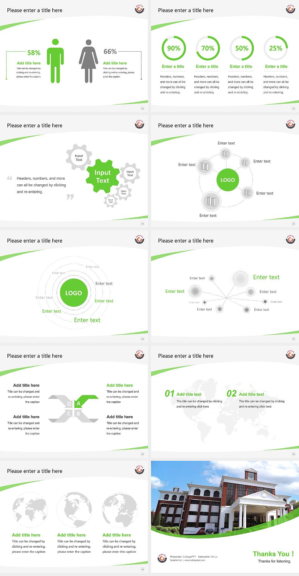 Graphic Era Course/Courseware Creation PPT Template4:3 ratio PPT effect preview image4