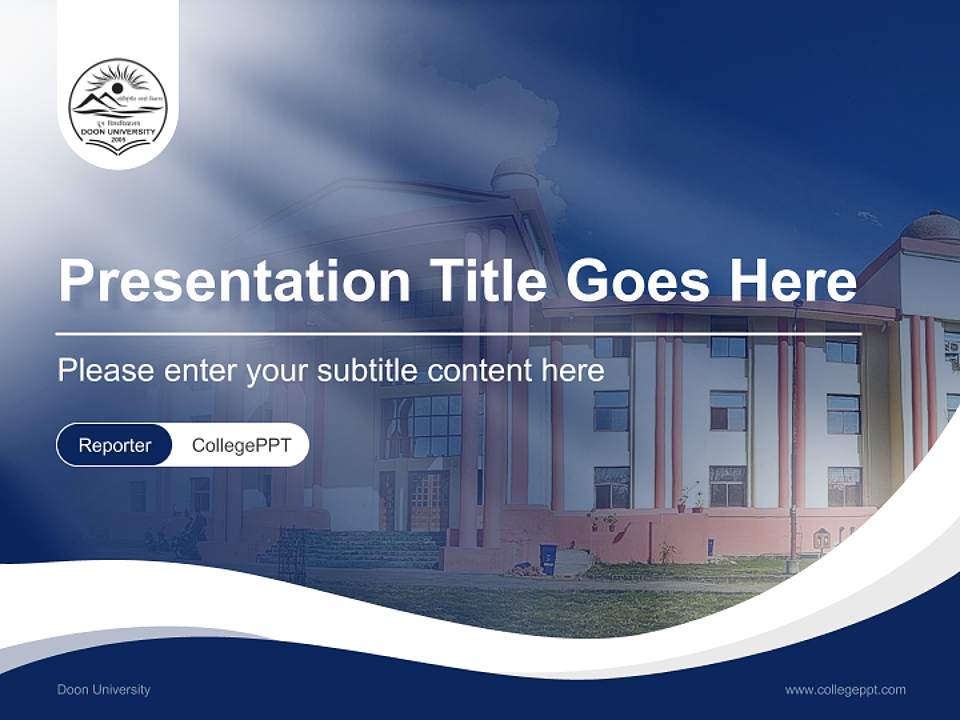 Doon University Lecture Sharing and Networking Event PPT Template4:3 ratio PPT effect preview image4