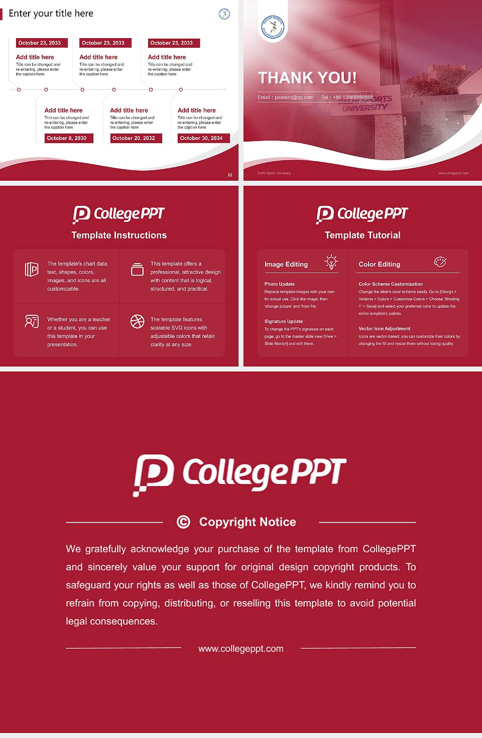Delhi Sports University Lecture Sharing and Networking Event PPT Template4:3 ratio PPT effect preview image4