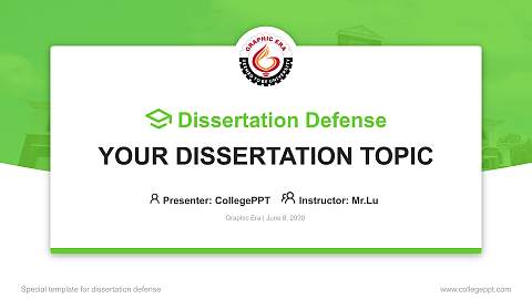 Graphic Era Graduation Thesis Defense PPT Template