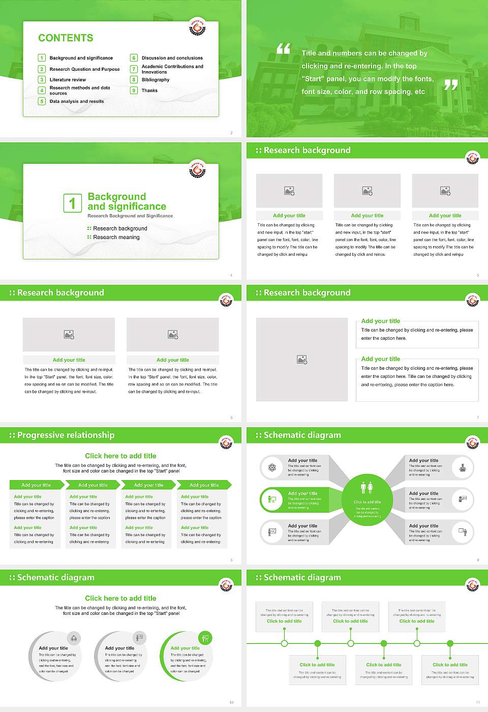 Graphic Era Graduation Thesis Defense PPT Template16:9 ratio PPT effect preview image2