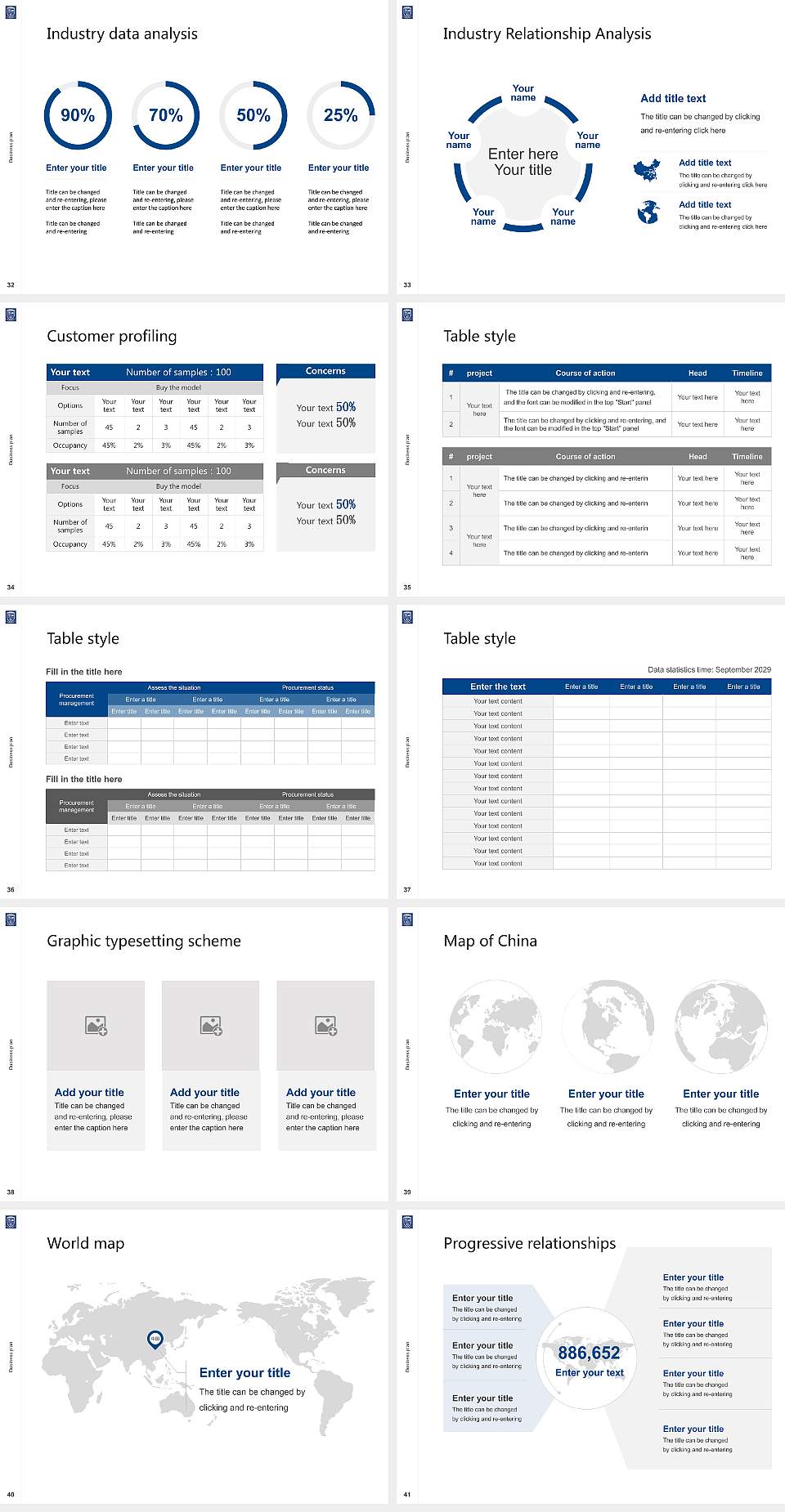 GLS University Competition/Entrepreneurship Contest PPT Template4:3 ratio PPT effect preview image5