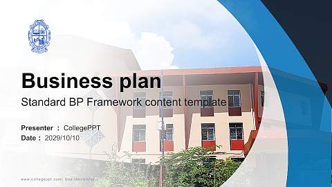 Goa University Competition/Entrepreneurship Contest PPT Template