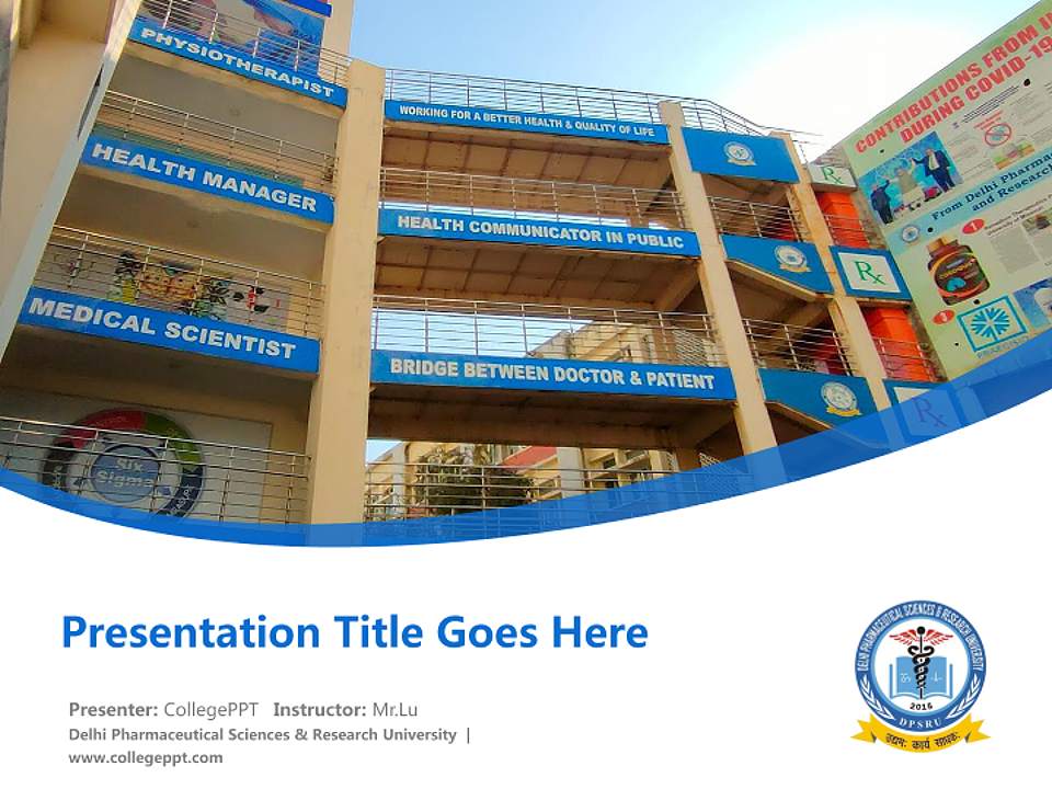 Delhi Pharmaceutical Sciences & Research University Course/Courseware Creation PPT Template4:3 ratio PPT effect preview image5