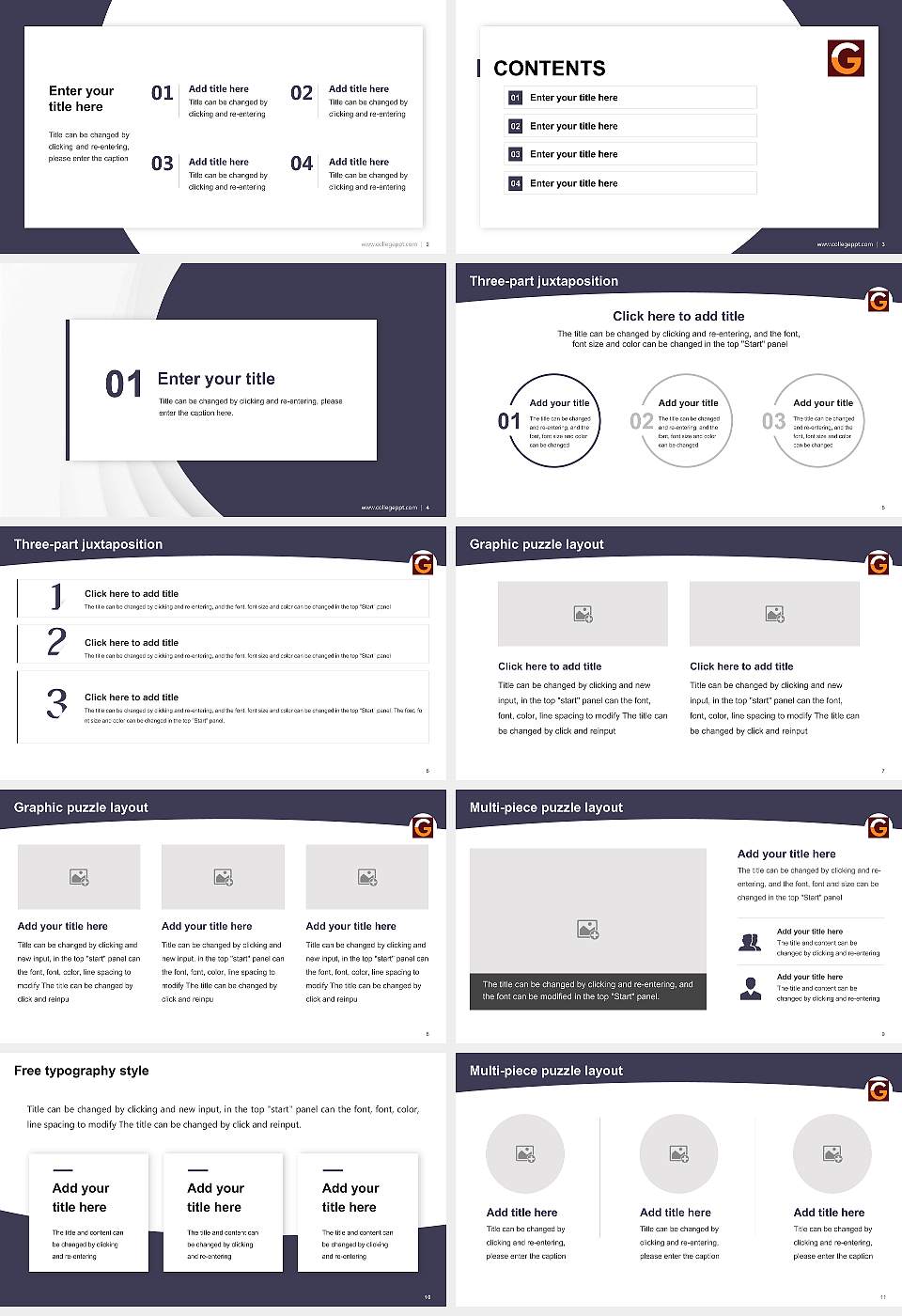 Garden City University Academic Presentation/Research Findings Report PPT Template16:9 ratio PPT effect preview image2