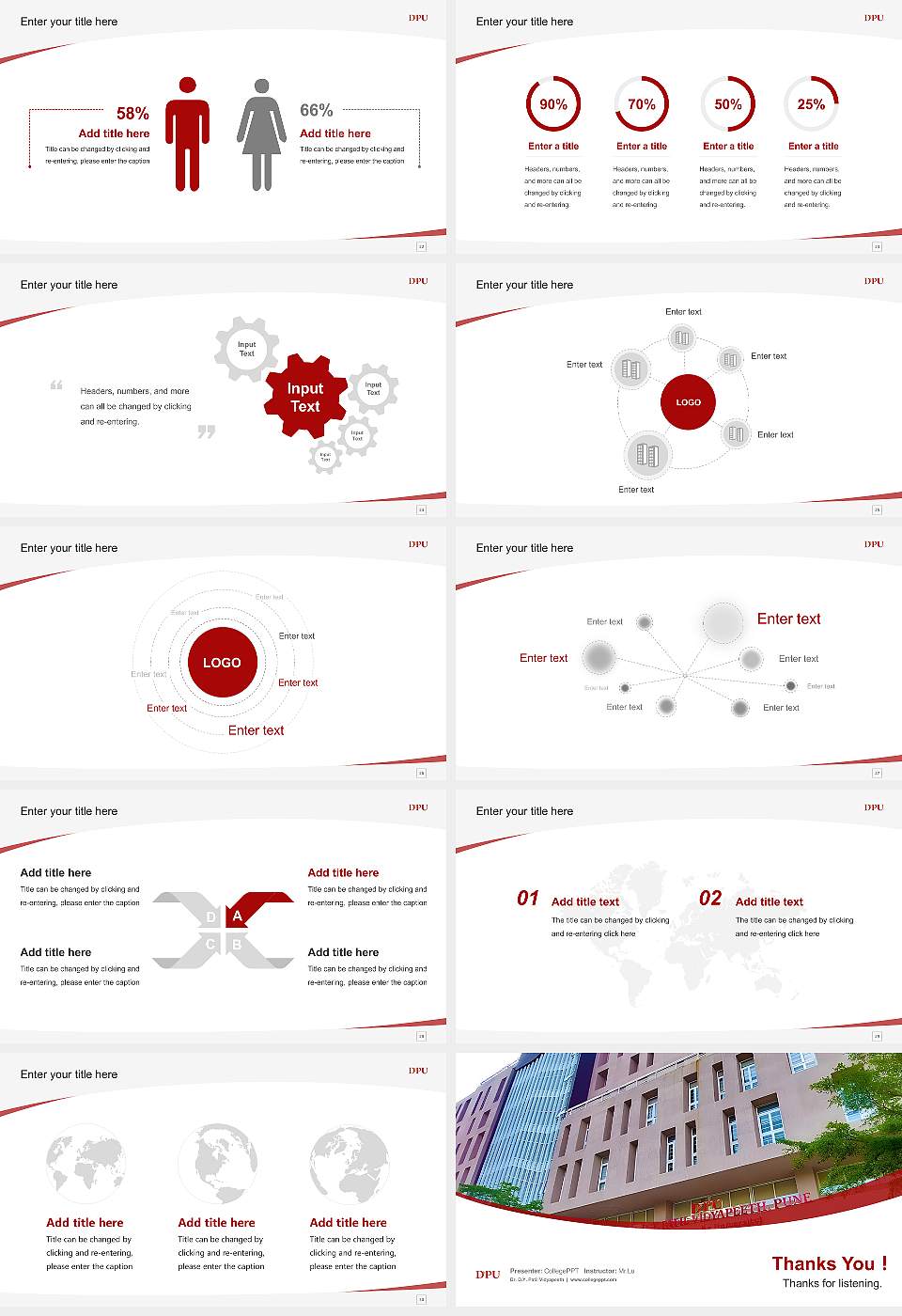 Dr. D.Y. Patil Vidyapeeth Course/Courseware Creation PPT Template16:9 ratio PPT effect preview image4