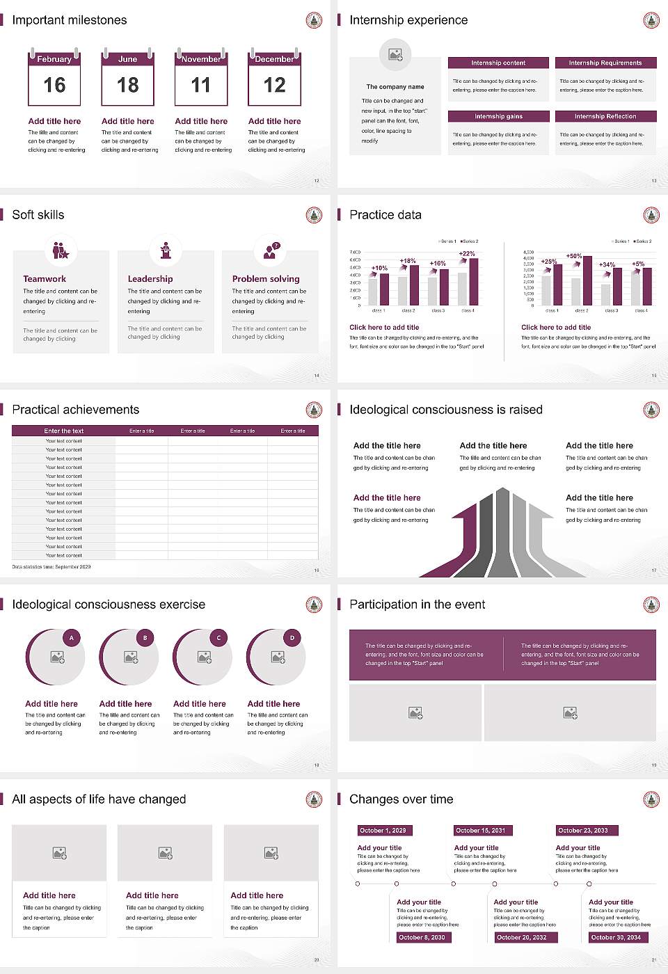 Gautam Buddha University National Scholarship Defense PPT Template16:9 ratio PPT effect preview image3