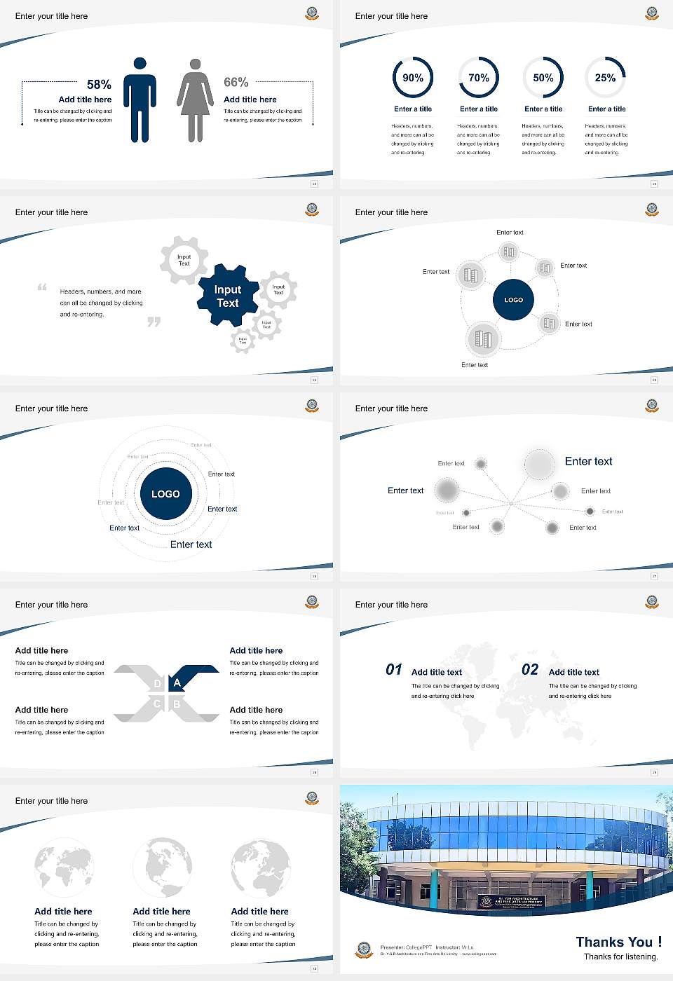 Dr. Y.S.R Architecture and Fine Arts University Course/Courseware Creation PPT Template16:9 ratio PPT effect preview image4