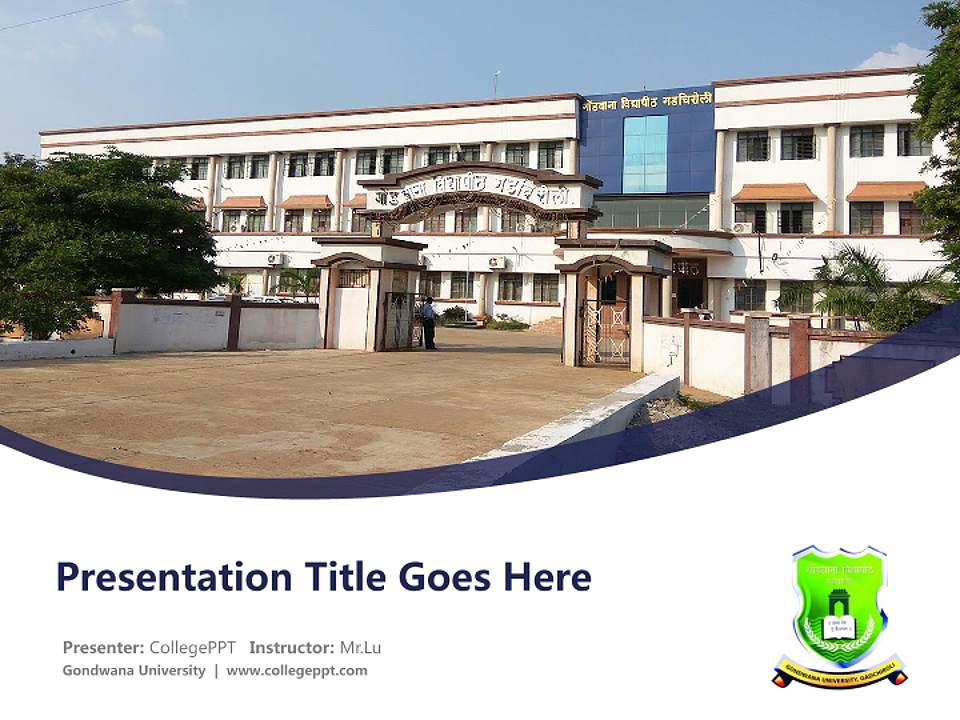 Gondwana University Course/Courseware Creation PPT Template4:3 ratio PPT effect preview image5