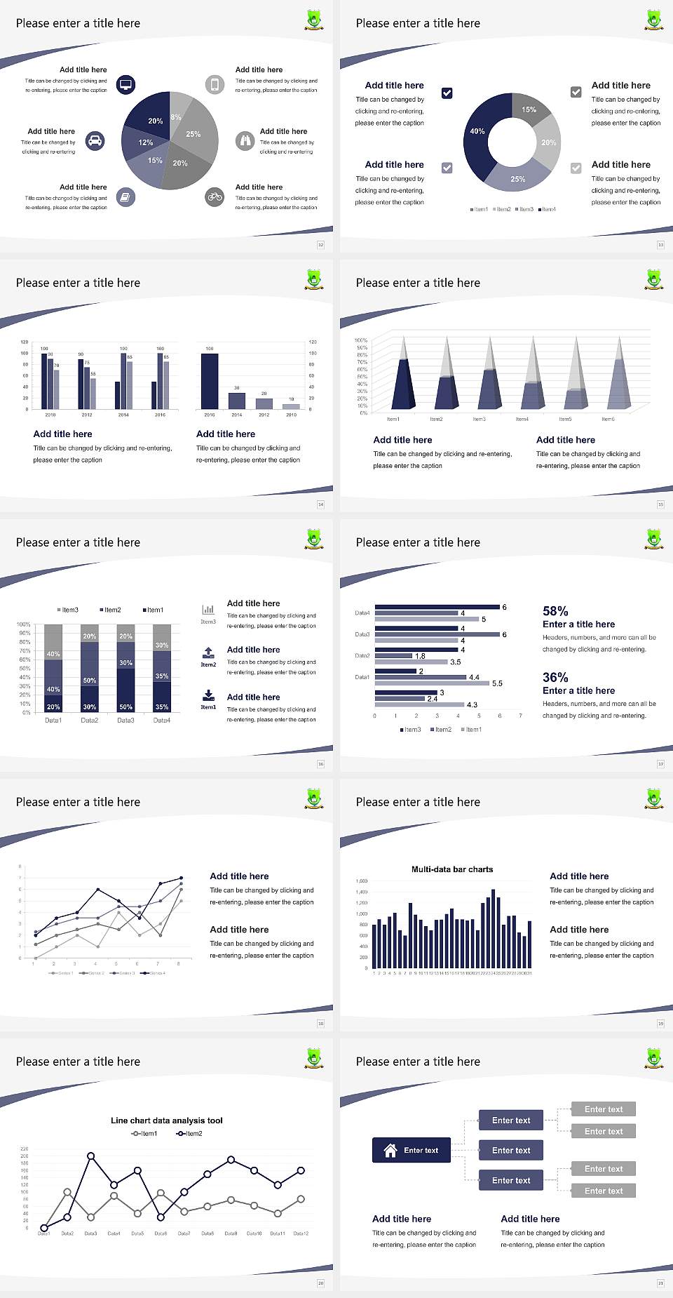 Gondwana University Course/Courseware Creation PPT Template4:3 ratio PPT effect preview image3