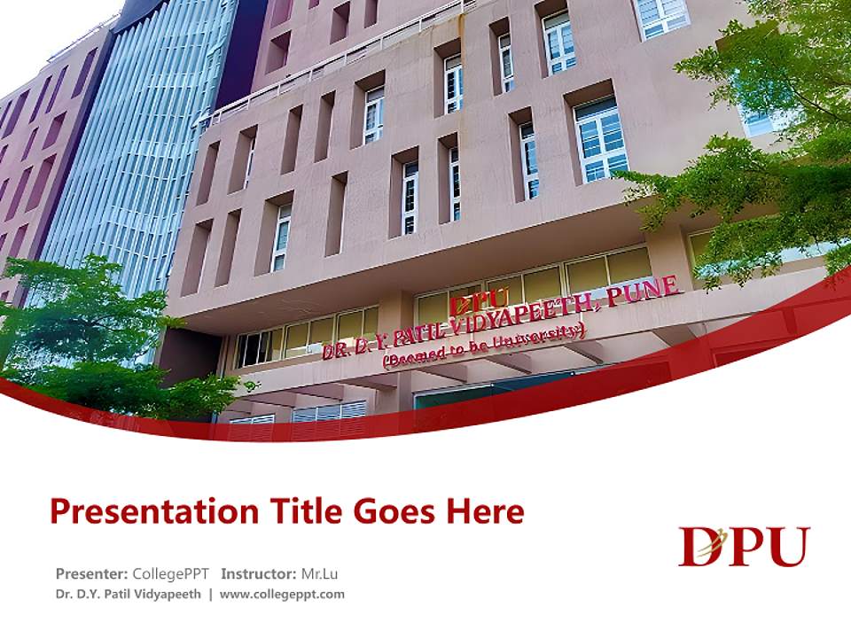 Dr. D.Y. Patil Vidyapeeth Course/Courseware Creation PPT Template4:3 ratio PPT effect preview image5
