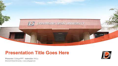 Dharmsinh Desai University Course/Courseware Creation PPT Template