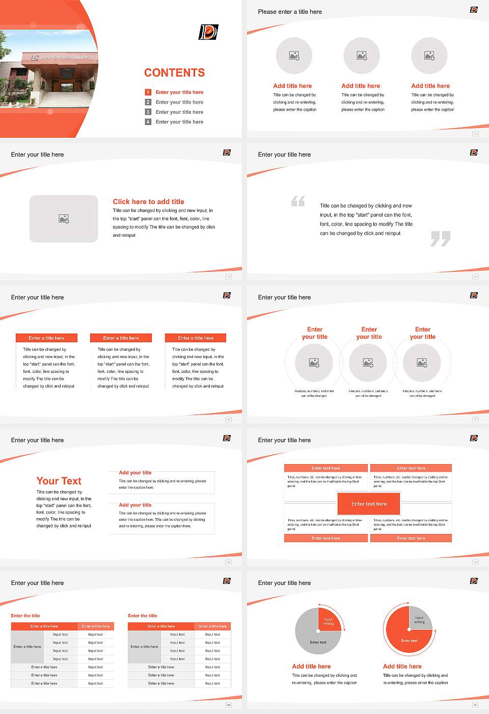 Dharmsinh Desai University Course/Courseware Creation PPT Template16:9 ratio PPT effect preview image2