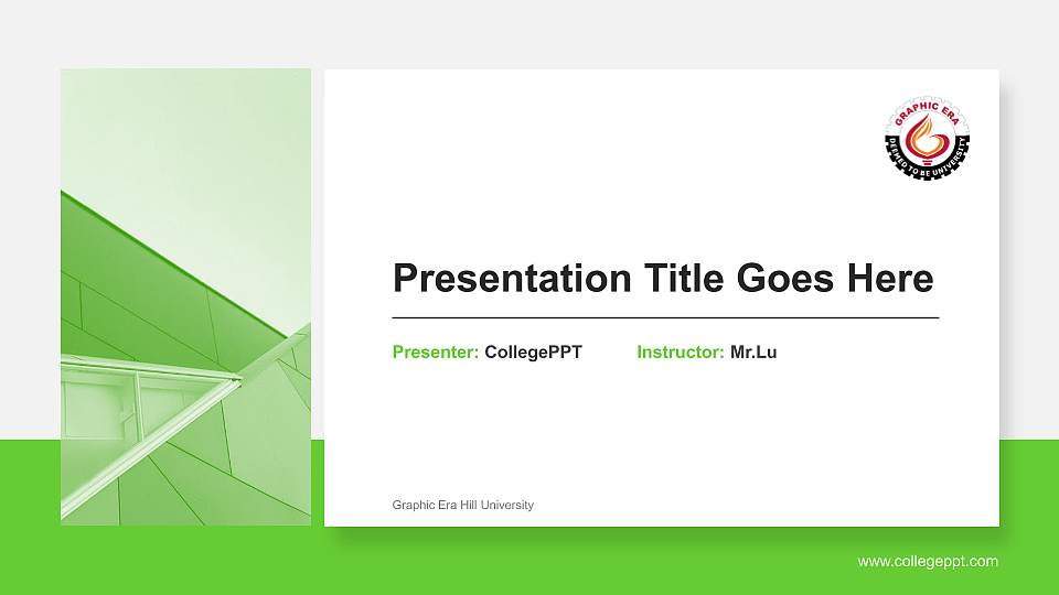 Graphic Era Hill University General Purpose PPT Template16:9 ratio PPT effect preview image