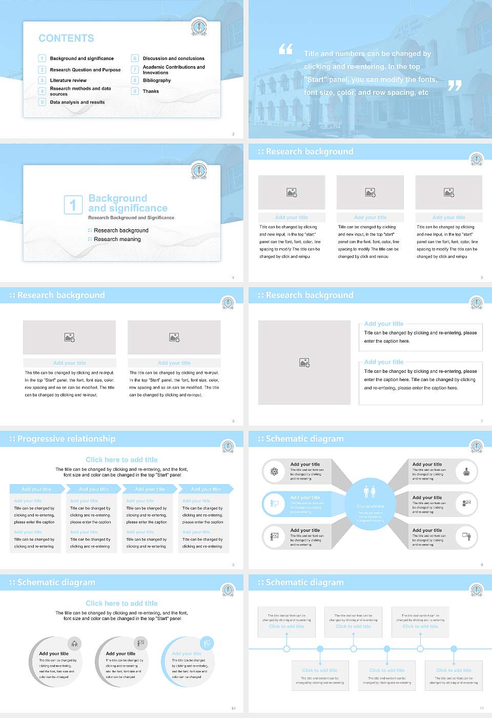 Dr. B.R. Ambedkar University of Social Sciences Graduation Thesis Defense PPT Template16:9 ratio PPT effect preview image2