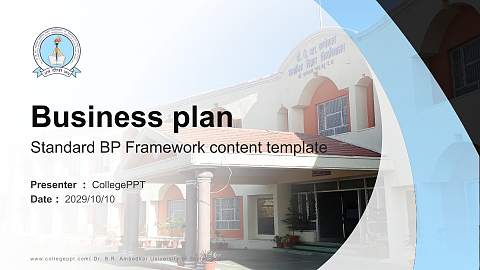 Dr. B.R. Ambedkar University of Social Sciences Competition/Entrepreneurship Contest PPT Template