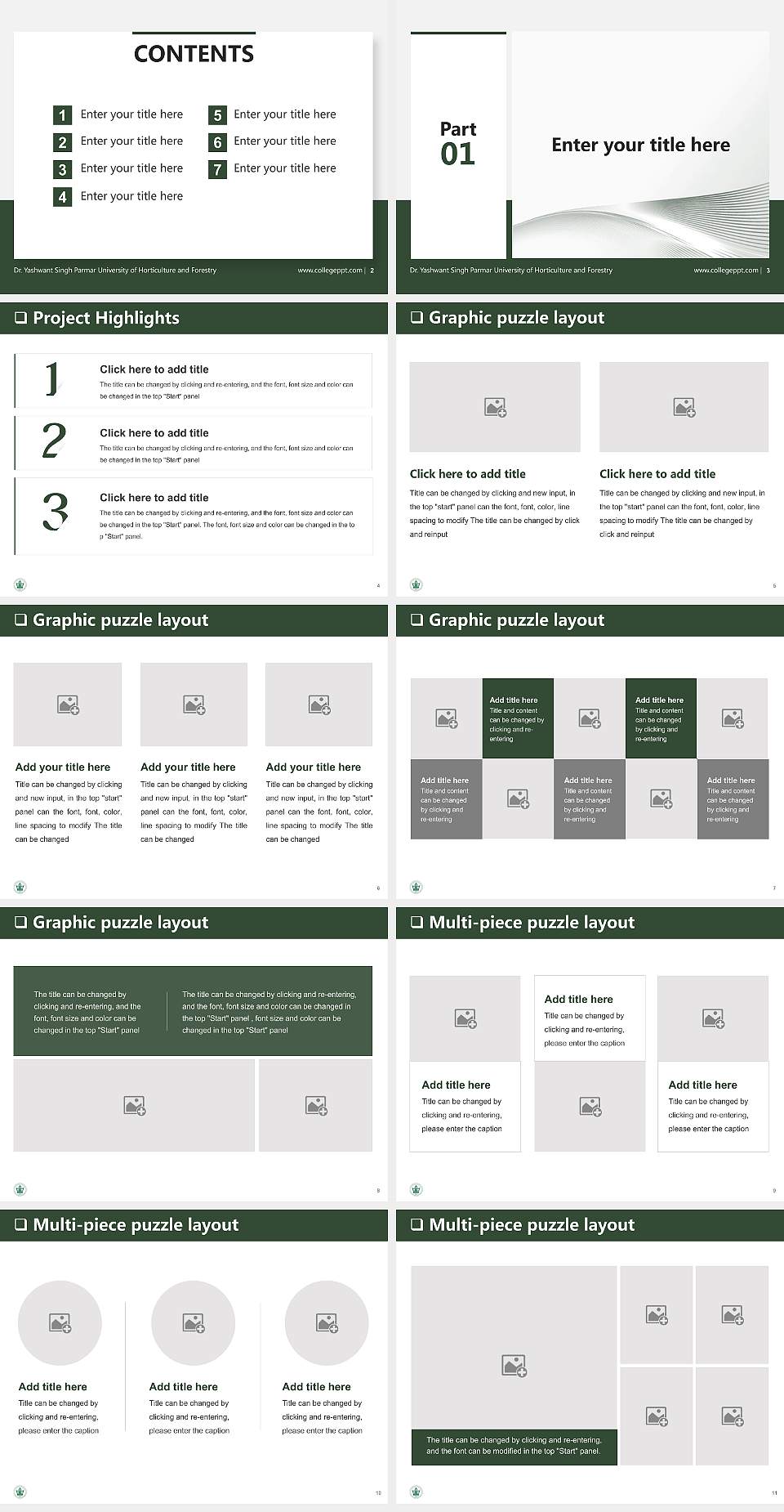 Dr. Yashwant Singh Parmar University of Horticulture and Forestry General Purpose PPT Template4:3 ratio PPT effect preview image2