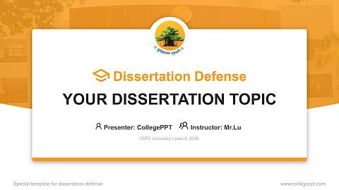 GSFC University Graduation Thesis Defense PPT Template