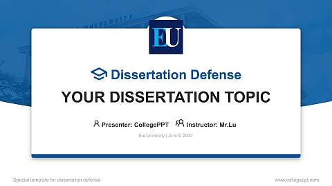 Era University Graduation Thesis Defense PPT Template