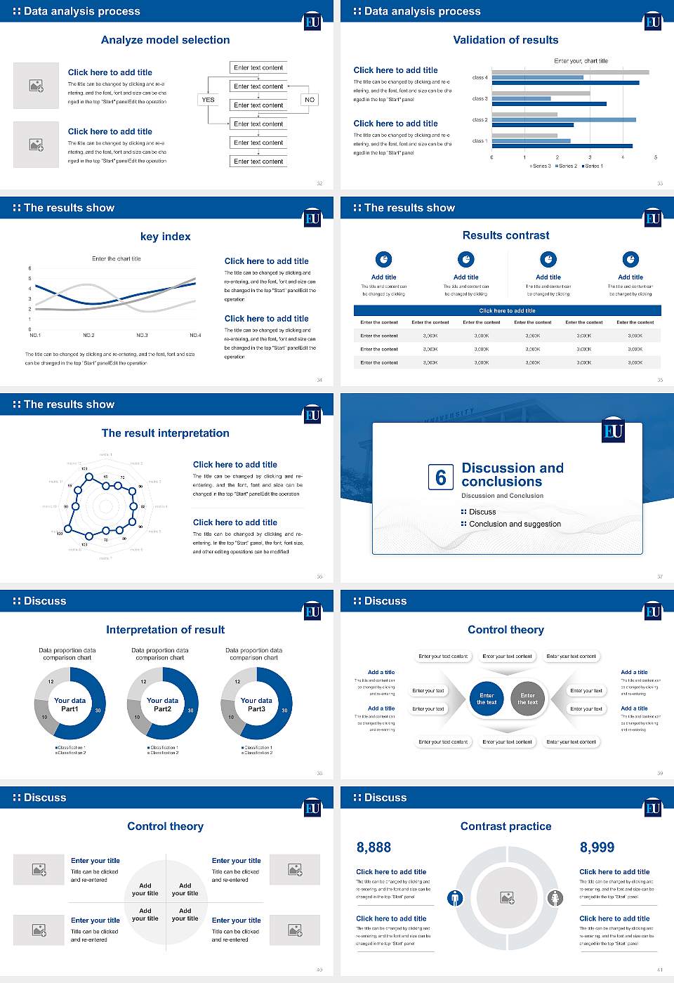 Era University Graduation Thesis Defense PPT Template16:9 ratio PPT effect preview image5