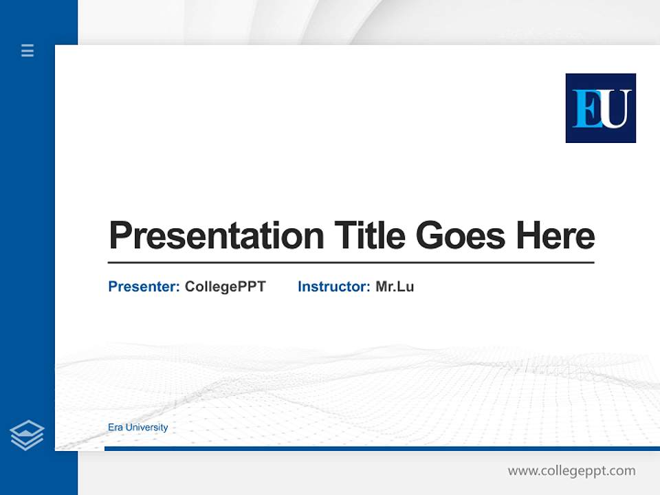 Era University Thesis Proposal/Graduation Defense PPT Template4:3 ratio PPT effect preview image5