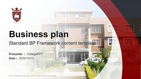 Dr. A.P.J. Abdul Kalam University Competition/Entrepreneurship Contest PPT Template