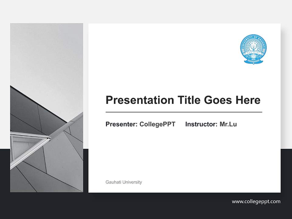 Gauhati University General Purpose PPT Template4:3 ratio PPT effect preview image6