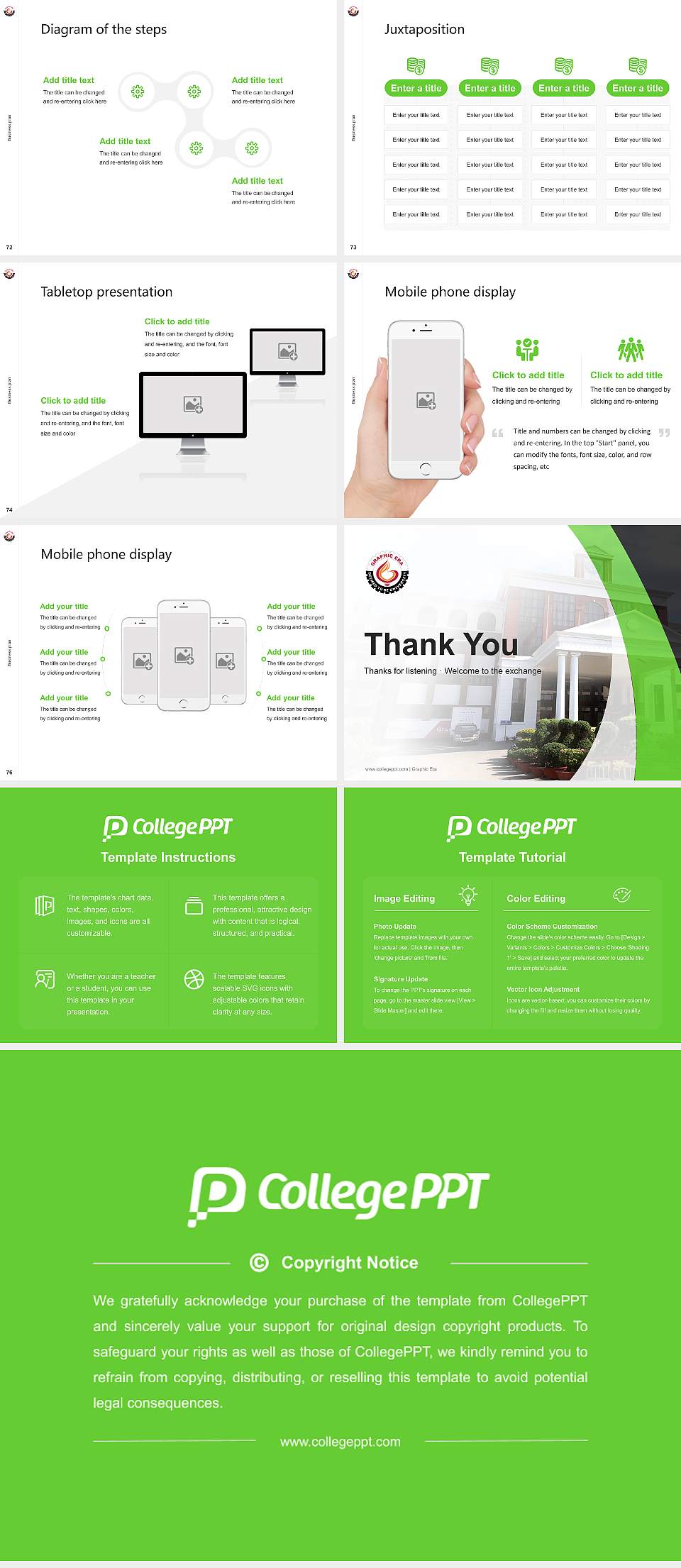 Graphic Era Competition/Entrepreneurship Contest PPT Template4:3 ratio PPT effect preview image9