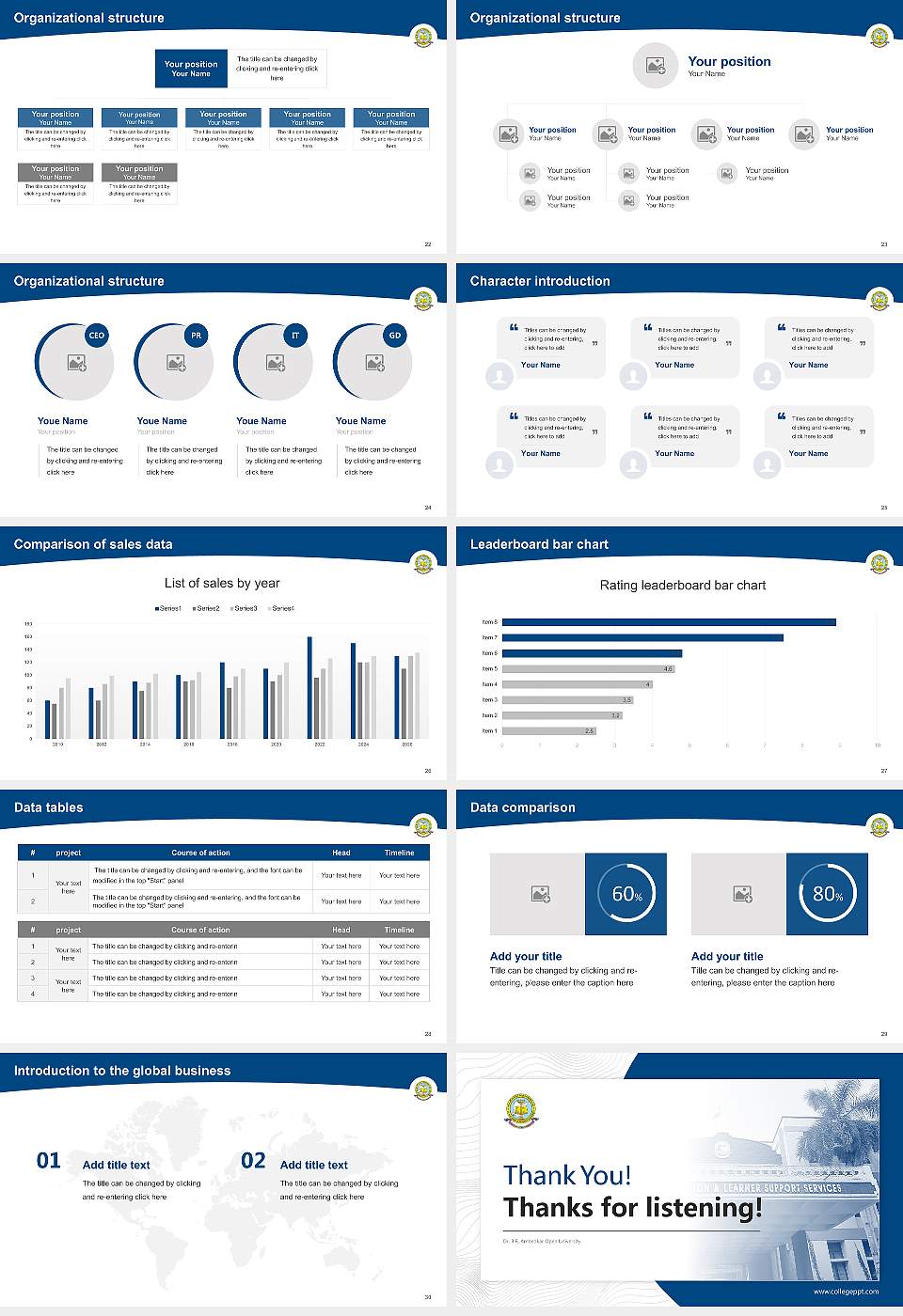 Dr. B.R. Ambedkar Open University Academic Presentation/Research Findings Report PPT Template16:9 ratio PPT effect preview image4