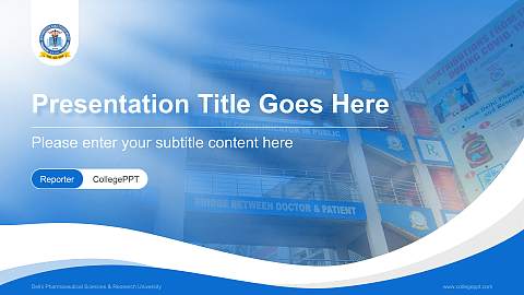 Delhi Pharmaceutical Sciences & Research University Lecture Sharing and Networking Event PPT Template