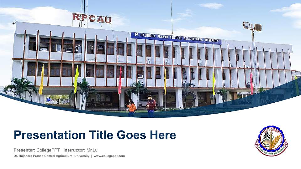 Dr. Rajendra Prasad Central Agricultural University Course/Courseware Creation PPT Template16:9 ratio PPT effect preview image