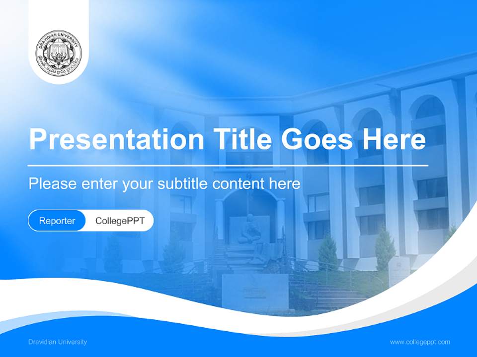 Dravidian University Lecture Sharing and Networking Event PPT Template4:3 ratio PPT effect preview image4