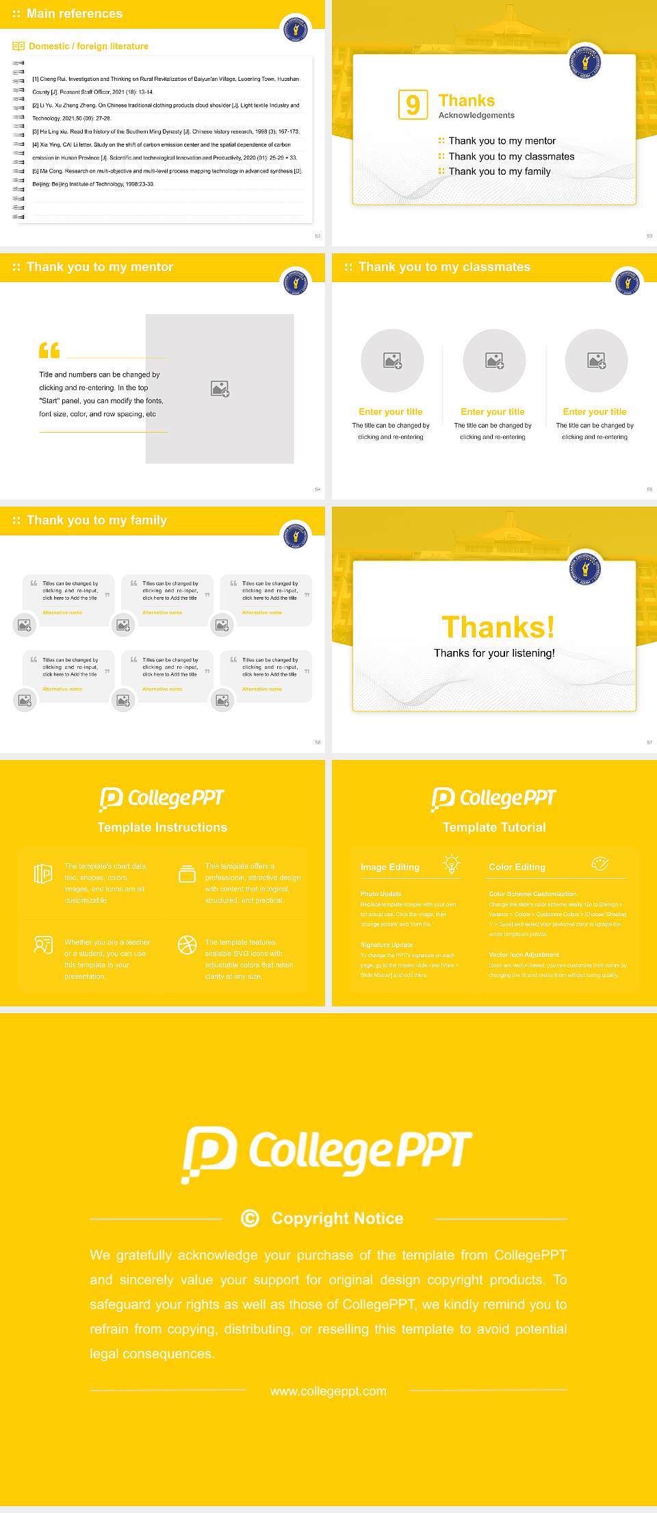 Girijananda Chowdhury University Assam Graduation Thesis Defense PPT Template4:3 ratio PPT effect preview image7