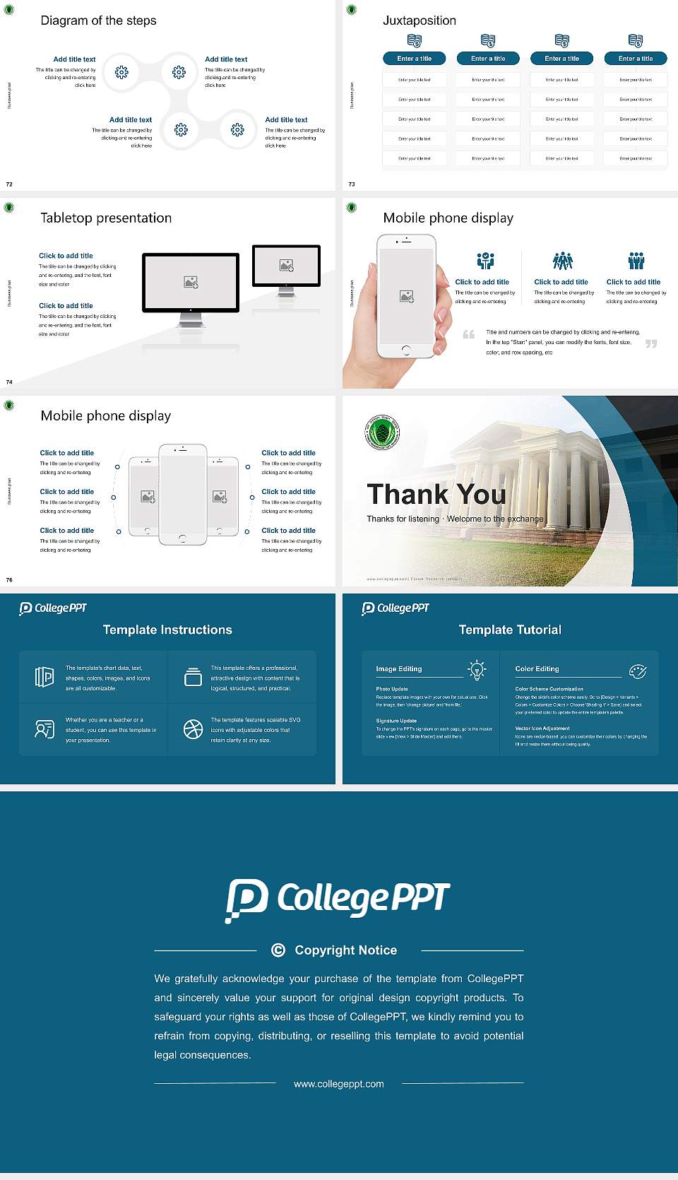 Forest Research Institute Competition/Entrepreneurship Contest PPT Template16:9 ratio PPT effect preview image9