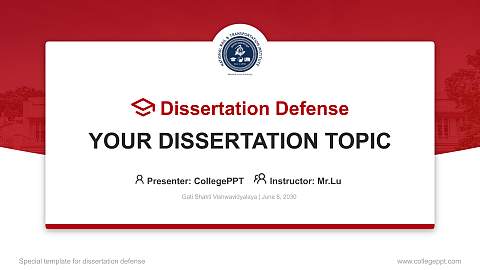 Gati Shakti Vishwavidyalaya Graduation Thesis Defense PPT Template