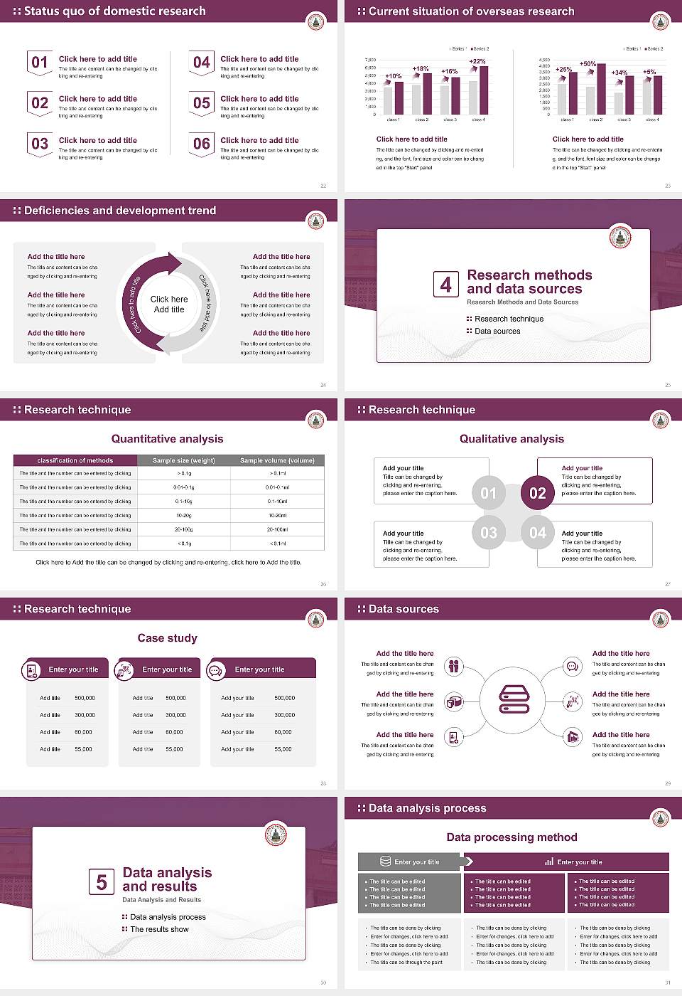 Gautam Buddha University Graduation Thesis Defense PPT Template16:9 ratio PPT effect preview image4