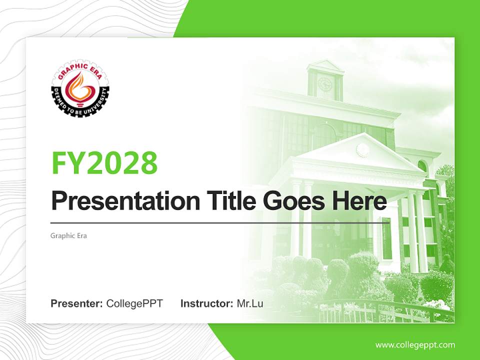 Graphic Era Academic Presentation/Research Findings Report PPT Template4:3 ratio PPT effect preview image5