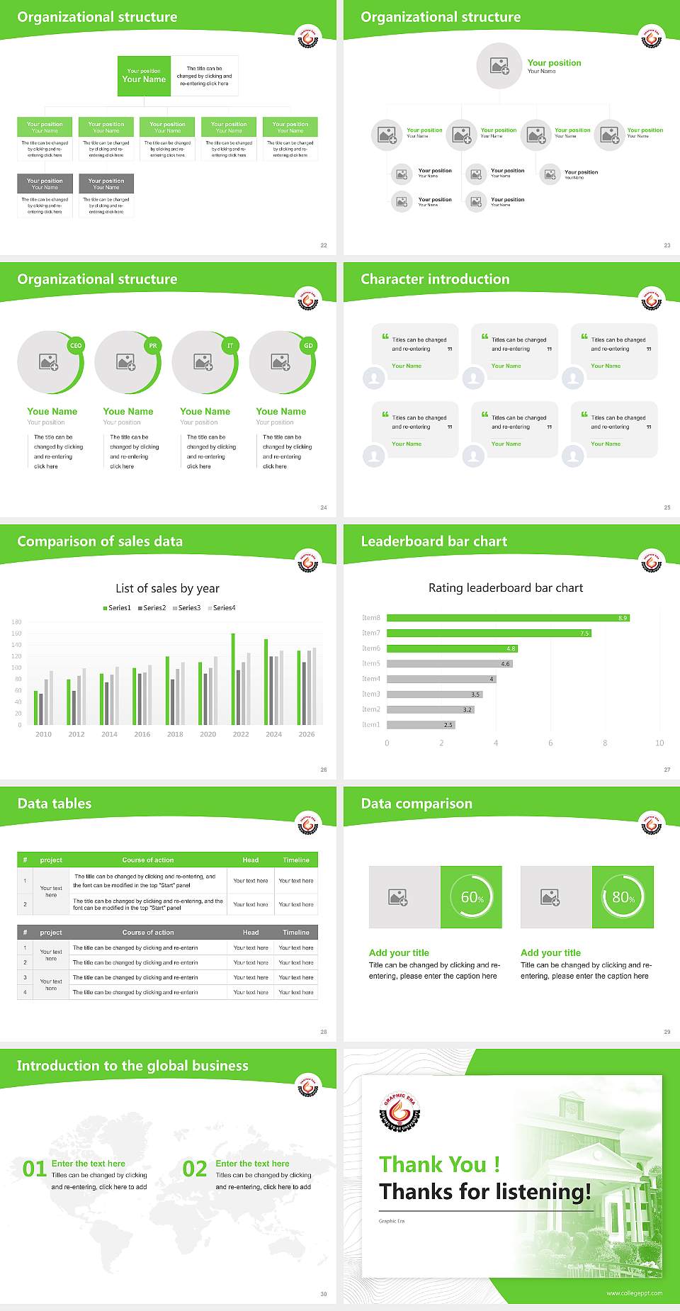 Graphic Era Academic Presentation/Research Findings Report PPT Template4:3 ratio PPT effect preview image4
