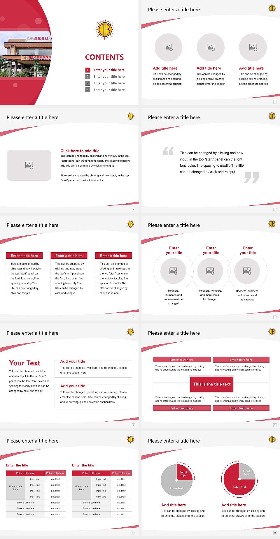 Dev Bhoomi Uttrakhand University Course/Courseware Creation PPT Template4:3 ratio PPT effect preview image2