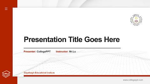 Dayalbagh Educational Institute Thesis Proposal/Graduation Defense PPT Template