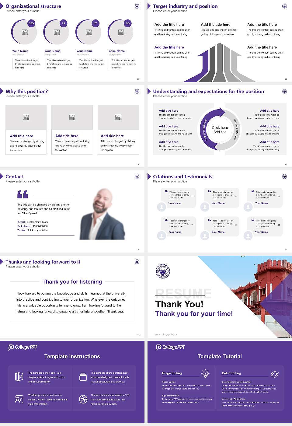 Dr Bhimrao Ambedkar University, Agra Resume PPT Template16:9 ratio PPT effect preview image4