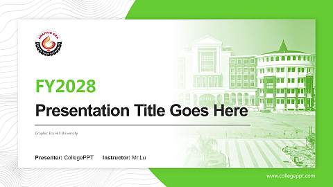 Graphic Era Hill University Academic Presentation/Research Findings Report PPT Template